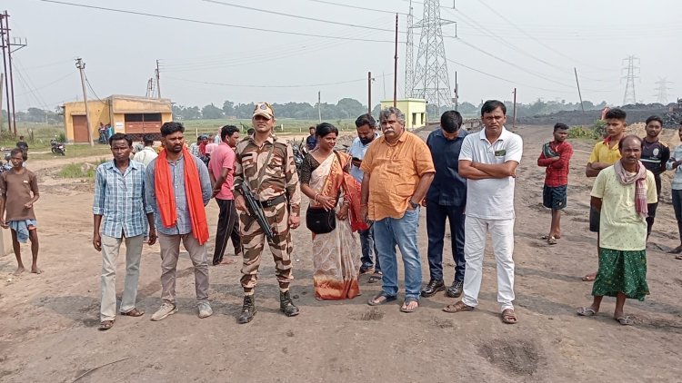 शिवडांगा ओसीपी माइंस में कोयला चुनने के दौरान वाहन से पत्थर गिरने से किशोर की चली गई जान