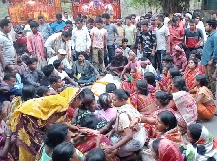 करंट से युवक की मौत, थाने पर शव रखकर प्रदर्शन