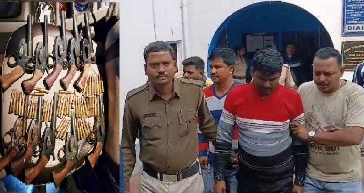 एसटीएफ ने हथियार के साथ किया दो को गिरफ्तार
